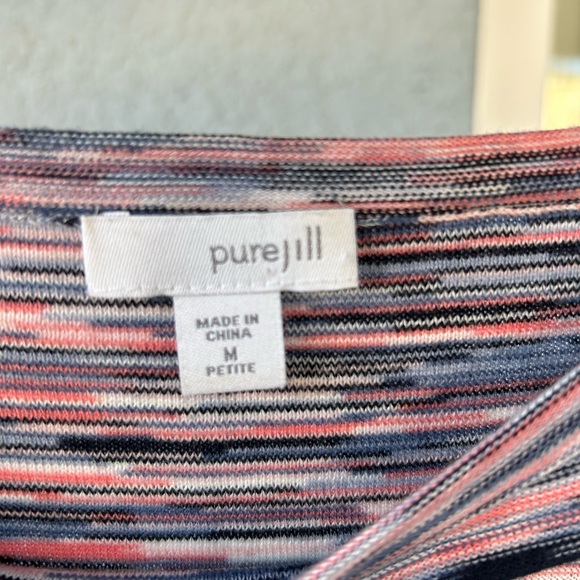 Pure Jill Oversized Lagenlook Cotton Pullover Lightweight Sweater Size M Petite - Picture 4 of 5